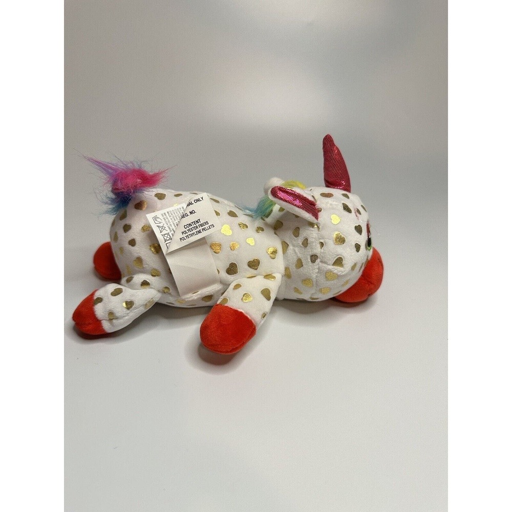 Cutetitos Unicornitos 2021 White With Gold Hearts Red Accents No Blanket Clean - Picture 2 of 4